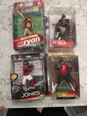 NFL Collectible Action Figure - Atlanta Falcons Red/Black Quarterback (Pack)